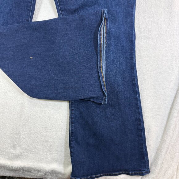 J.Crew 33X32 Full Length Flare Jean Dark Wash Stretch Denim High Rise Classic - Picture 8 of 11